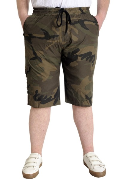 Erkek Şort Kamuflaj 23412 Haki