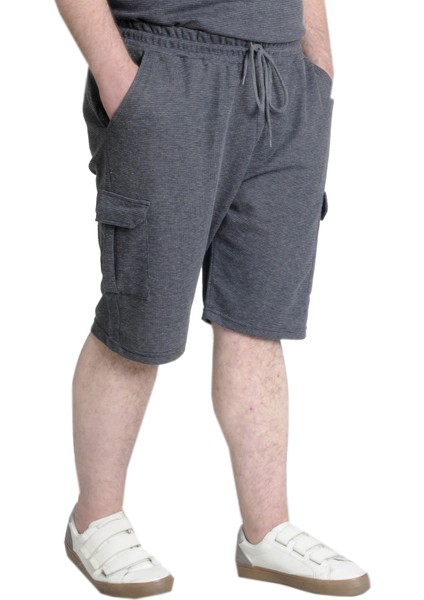 Büyük Beden Erkek Şort Kargo Cep Waffle 23500 Antramelanj fiyatları
