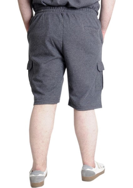 Büyük Beden Erkek Şort Kargo Cep Waffle 23500 Antramelanj fırsatları