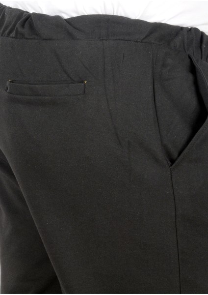 Mode Xl Büyük Beden Kapri Straight Recycle Basic B20506 Siyah fırsatları