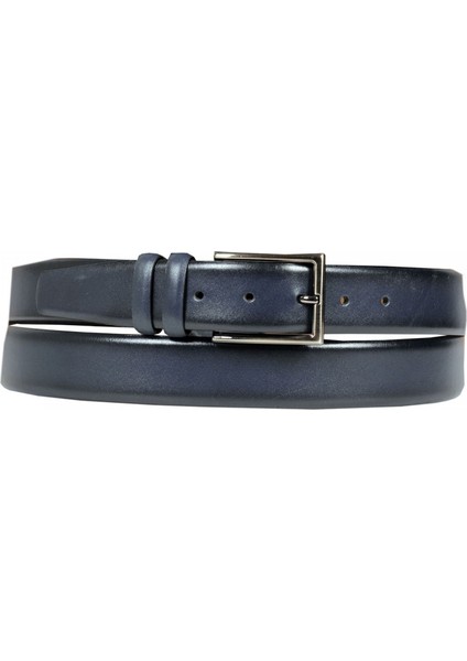 Mode Xl Erkek Kemer 3,5cm Deri Super 4086 Lacivert