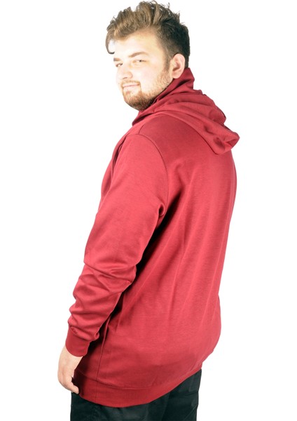 Büyük Beden Erkek Sweatshirt Arm Mask 21505 Bordo indirimleri