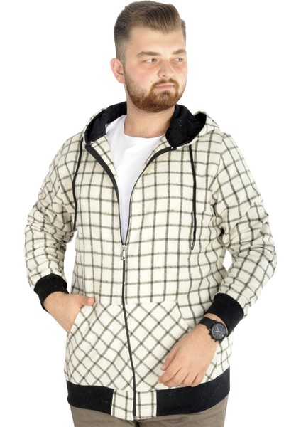 Erkek Oduncu Kapsonlu Sweat Pocket 21574 Ekru