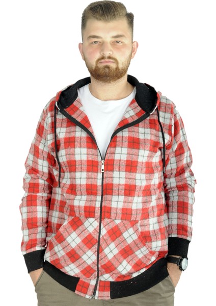 Erkek Oduncu Kapsonlu Sweat Pocket 21574 Bordo