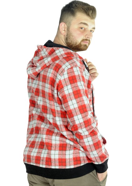 Erkek Oduncu Kapsonlu Sweat Pocket 21574 Bordo