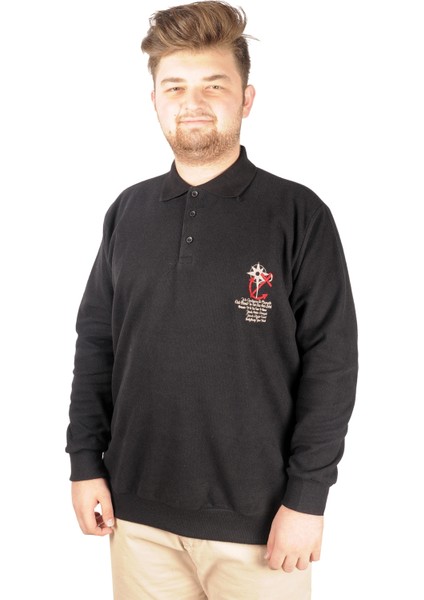 Erkek Sweat Polo Recycle Selanik Sailor B20421 Siyah fırsatları