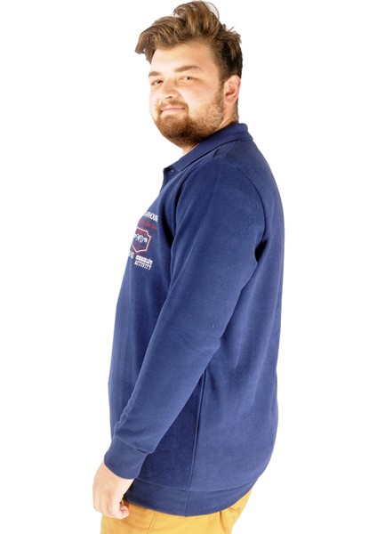 Erkek Sweat Polo Selanik The Lightgouse 20443 Indigo