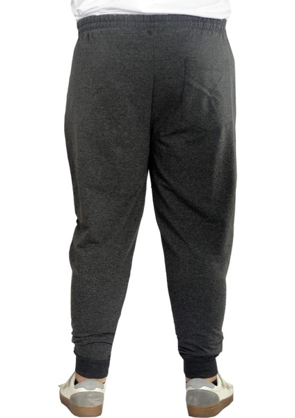 Mode Xl Büyük Beden Eşofman Altı Darpaça Zippered 22501 Antramelanj