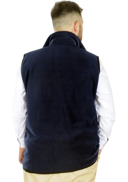 Erkek Polar Yelek Dik Yaka Fermuarlı 22549 Lacivert modelleri