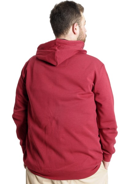 Erkek Hırka Kapson Fermuarlı Steel Interlock 21600 Bordo