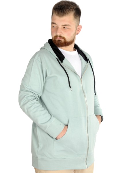 Erkek Hırka Kapson Fermuarlı Steel Interlock 21600 Su Yeşili modelleri