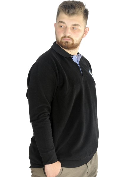 Erkek Uzun Kol Polo Bird Waffle 22444 Siyah fiyatları