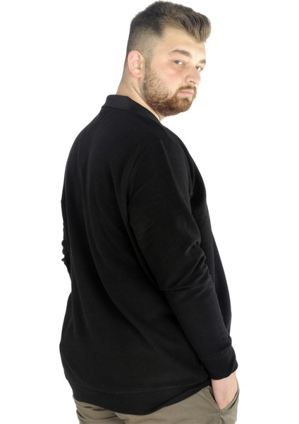 Erkek Uzun Kol Polo Bird Waffle 22444 Siyah modelleri