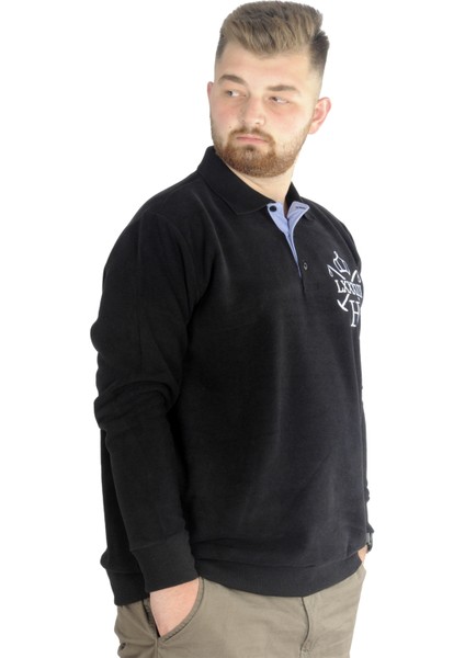 Erkek Sweatshirt Polo Selanik 83 22443 Siyah fiyatları