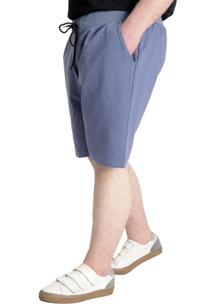 Büyük Beden Erkek Kapri Yandan Cep Mulıne 20501 Mavi fiyatları