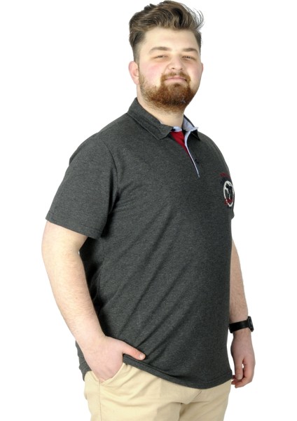 Büyük Beden T-Shirt Polo 73 22332 Antrasit fiyatları
