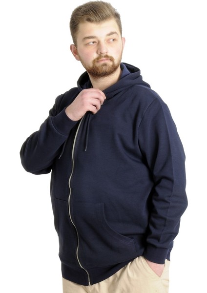 Erkek Hırka Kapson Fermuarlı Steel Interlock 21600 Lacivert fiyatları