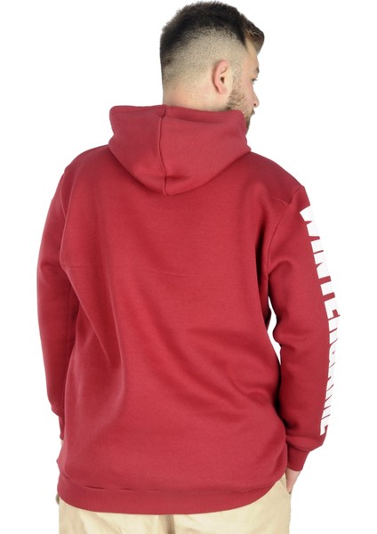 Erkek Sweat Kapşon Kanguru Wintergame 22541 Bordo