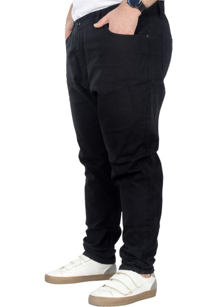 Büyük Beden Erkek Gabardin Pantolon 5 Cep Doğa Classic 22920 Siyah modelleri