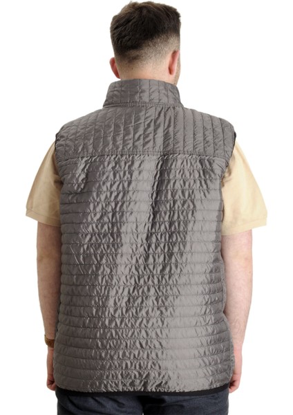 Büyük Beden Erkek Yelek Kapitone Yakalı 22601 Antrasit fırsatları