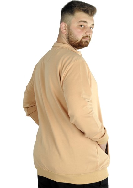 Büyük Beden Eşofman Üstü 2ip Choose Your Mode 21202 Bej fırsatları