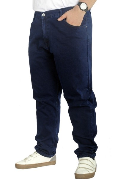Büyük Beden Erkek Kot Pantolon Stefano Blue Lacivert Yumuşak Kumaş %98 Pamuk fiyatları