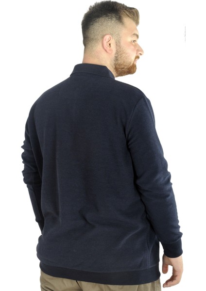 Erkek Uzun Kol Polo Explore Waffle 22448 Lacivert