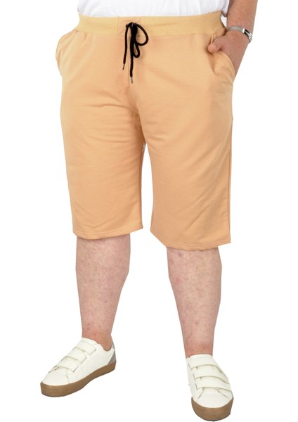 Büyük Beden Erkek Kapri Straight Basic 20500 Bej