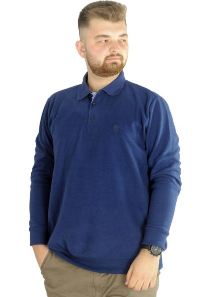 Erkek Sweatshirt Polo Vnz Selanik 20440 Indigo