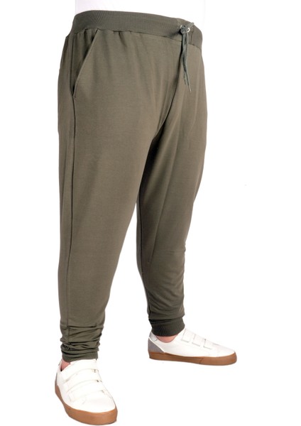 Büyük Beden Recycle Eşofman Altı Darpaça B20507 Haki