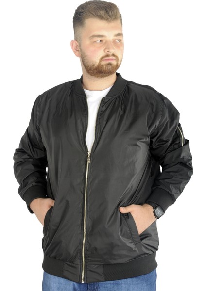 Siyah Erkek Kolej Mont Fermuarlı Jesica 2022 Sonbahar-Kış Sezonu İçin