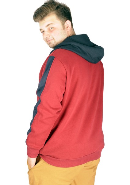 Büyük Beden Erkek Sweatshirt Vintage Newyork 21504 Bordo fiyatları