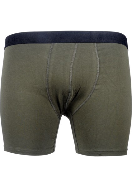 Buyuk Beden Erkek Likra Boxer 6350 Haki