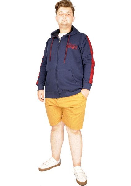 Büyük Beden Erkek Sweatshirt Vintage Newyork 21504 Indigo indirimleri