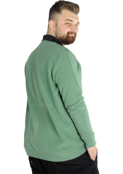 Erkek Sweat Polo Cepli Selanik Basic 20441 Çağla modelleri