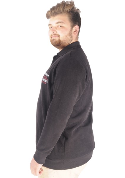 Erkek Sweat Polo Selanik Embroidered 20442 Siyah fiyatları