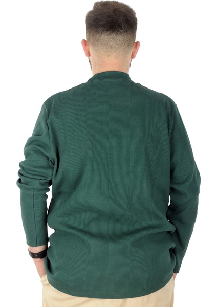 Büyük Beden Uzun Kol Yarım Balıkçı Kazak 22558 Nefti modelleri