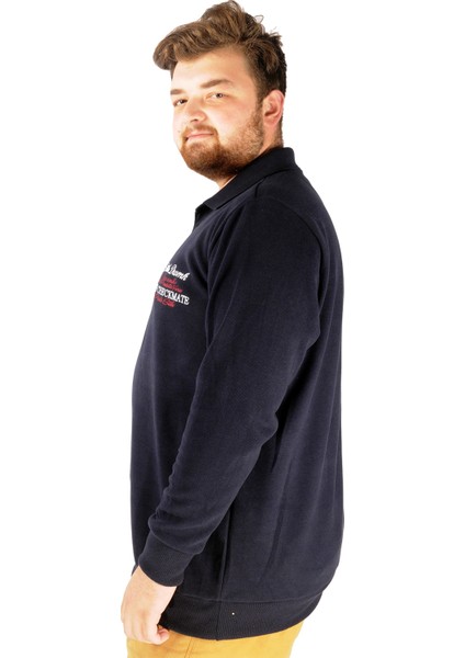 Erkek Sweat Polo Selanik Embroidered 20442 Lacivert fiyatları