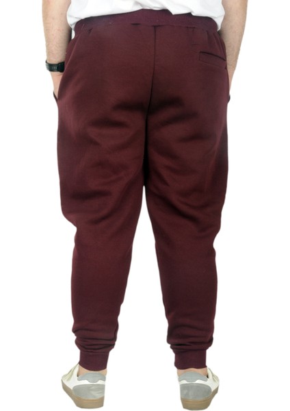 Büyük Beden Erkek Esofman Altı 3ip 20583 Mürdüm modelleri