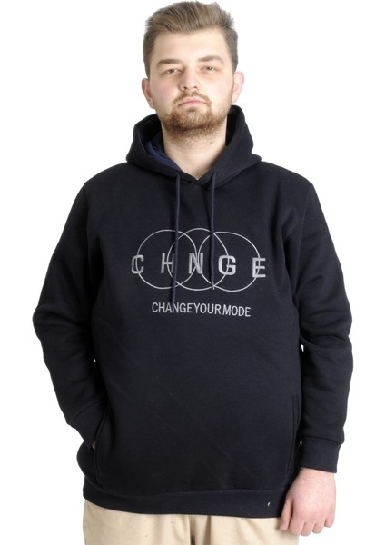 Erkek Sweat Kapşon Kuplu Chnge 22518 Lacivert