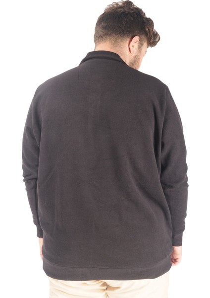 Erkek Sweat Polo Selanik Embroidered 20442 Siyah