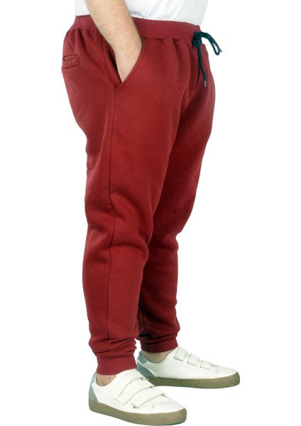 Büyük Beden Erkek Esofman Altı 3ip 20583 Bordo fiyatları