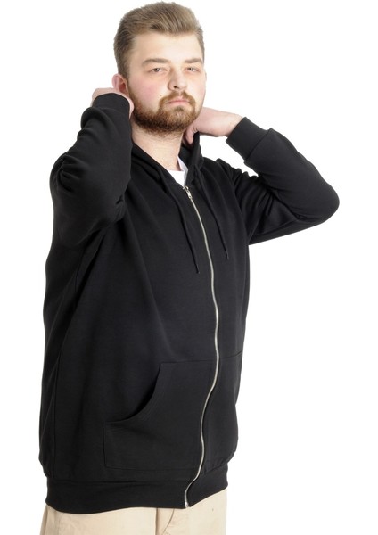 Erkek Hırka Kapson Fermuarlı Steel Interlock 21600 Siyah modelleri