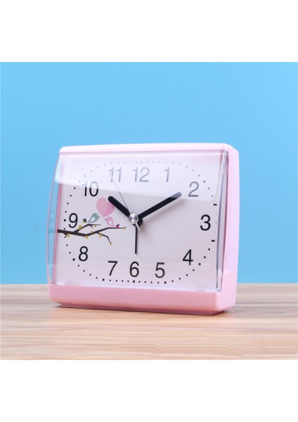4,6" Kare, Kompakt ve Hafif Başucu Çalar Saati (Pembe) (Yurt Dışından)