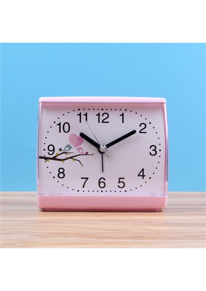 4,6" Kare, Kompakt ve Hafif Başucu Çalar Saati (Pembe) (Yurt Dışından)