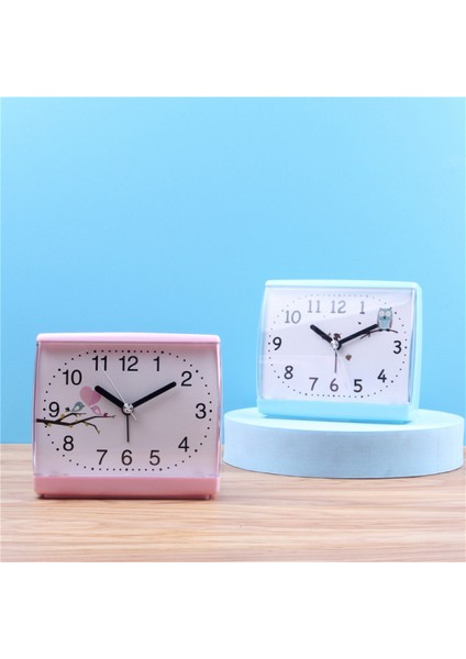 4,6" Kare, Kompakt ve Hafif Başucu Çalar Saati (Pembe) (Yurt Dışından)