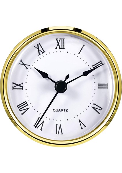 Yuvarlak Saat Parçası 3-1/8 Inç (80 Mm) Kuvars Hareketi Romen Rakamıyla Altın Kaplama (Altın Kaplama) (Yurt Dışından)