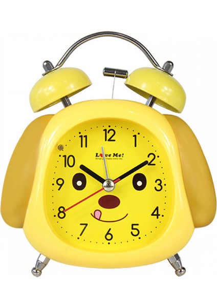Yatak Odası Çalar Saat, Analog Sevimli Köpek Yavrusu Çan Çalar Saat, Öğrenci Ev Dekorasyonu Masaüstü Saati (Yurt Dışından)