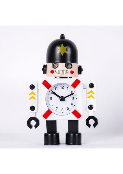 Yatak Odası Çalar Saat, Robot Çalar Saat, Öğrenci Ev Dekorasyonu Masaüstü Saati (Yurt Dışından)