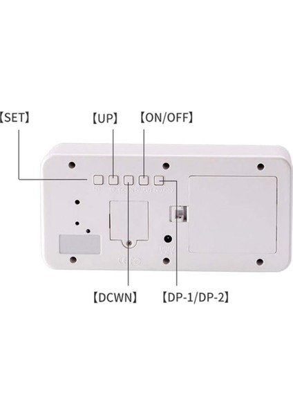 Renk Değiştiren Çalar Saat Masa Saati Gece Işığı Aydınlık Saat Elektronik Tarih Sıcaklık Ses Kontrolü Masaüstü Akıllı Çok Fonksiyonlu Dijital Saat (Siyah) (Yurt Dışından) fırsatları